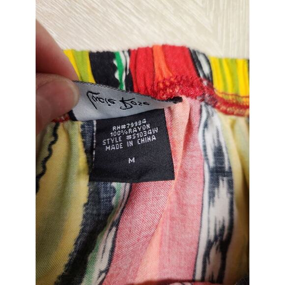 Lucy Rose Mini Faux Wrap A-line Skirt Ethnic Tribal Southwestern Multicolor M - Picture 6 of 6